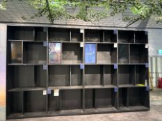 Wooden Display Unit With Screens