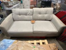 Grey Fabric Sofa - No Reserve