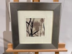 Floral Black And White Artwork Framed