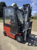2017 Heli 1.5 Tonne Electric Forklift, Container Spec, 2997 Hours, 4.2m Mast With Side Shift