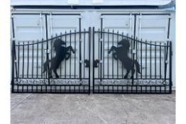 Unused 14ft Bi Parting Gates, Horse Design, Brand New