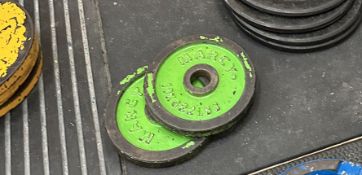 Two 10KG Steel Plates Marcy (Green)