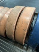 Two 25Kg Bumper Plates (Red)