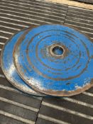 Two 20KG Steel Plates (Blue)