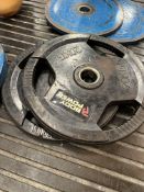 Two 20KG Rubber Plates (Black)