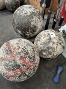 Three Atlas Stones 100kg-200kg Approximately