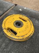 Two 15KG Steel Plates Body Max (Yellow)