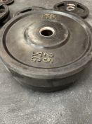 Two 25Kg Bumper Plates (Black)