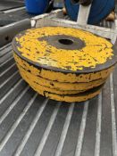 Two 15KG Steel Plates (Yellow)