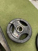 Two 5kg Rubber Body Power Plates (Black)