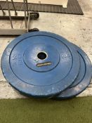 Two 20Kg Bumper Plates (Blue)