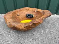 Indian Teak Fruitbowl, No Reserve