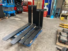 Pair Of Black Metal Forklift Forks, No Reserve