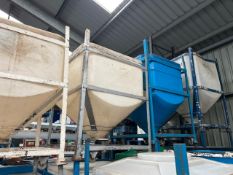 Plastic Hopper With Metal Frame x2, No Reserve