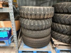 Pallet Of Four Tyres, No Reserve