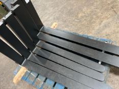 Pair Of Cascade Black Metal Forklift Forks, No Reserve