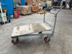 Flat Woodbed Trolley, No Reserve