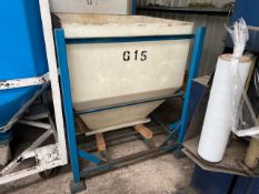 Plastic Hopper With Metal Frame, NOoReserve