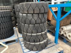 Grizzley 300x15 Solid Tyres x5, No Reserve