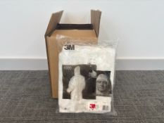 Box Of Large White Hazard Suits
