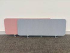 Pink And Blue Desk Divider