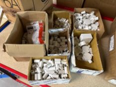 Assorted White PVC Terminal Boxes And Couplers