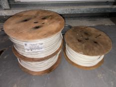 3 Reels Of 2.5mm BM804609 E Solid Enhanced White Cable