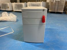 White Metal Pedestal Unit