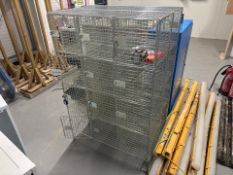 2 Nests Of 12 Wire Mesh Lockers