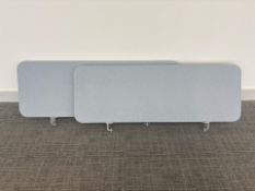 6 Blue Desk Dividers