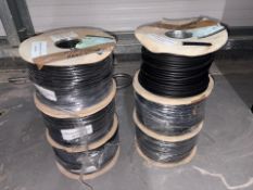 6 Reels Of 1.5mm 3183B HO5Z1Z1-F Black 100 Meters