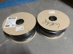 2 Reels Of 3 x 2.5mm H05Z1Z1-F Black Cable