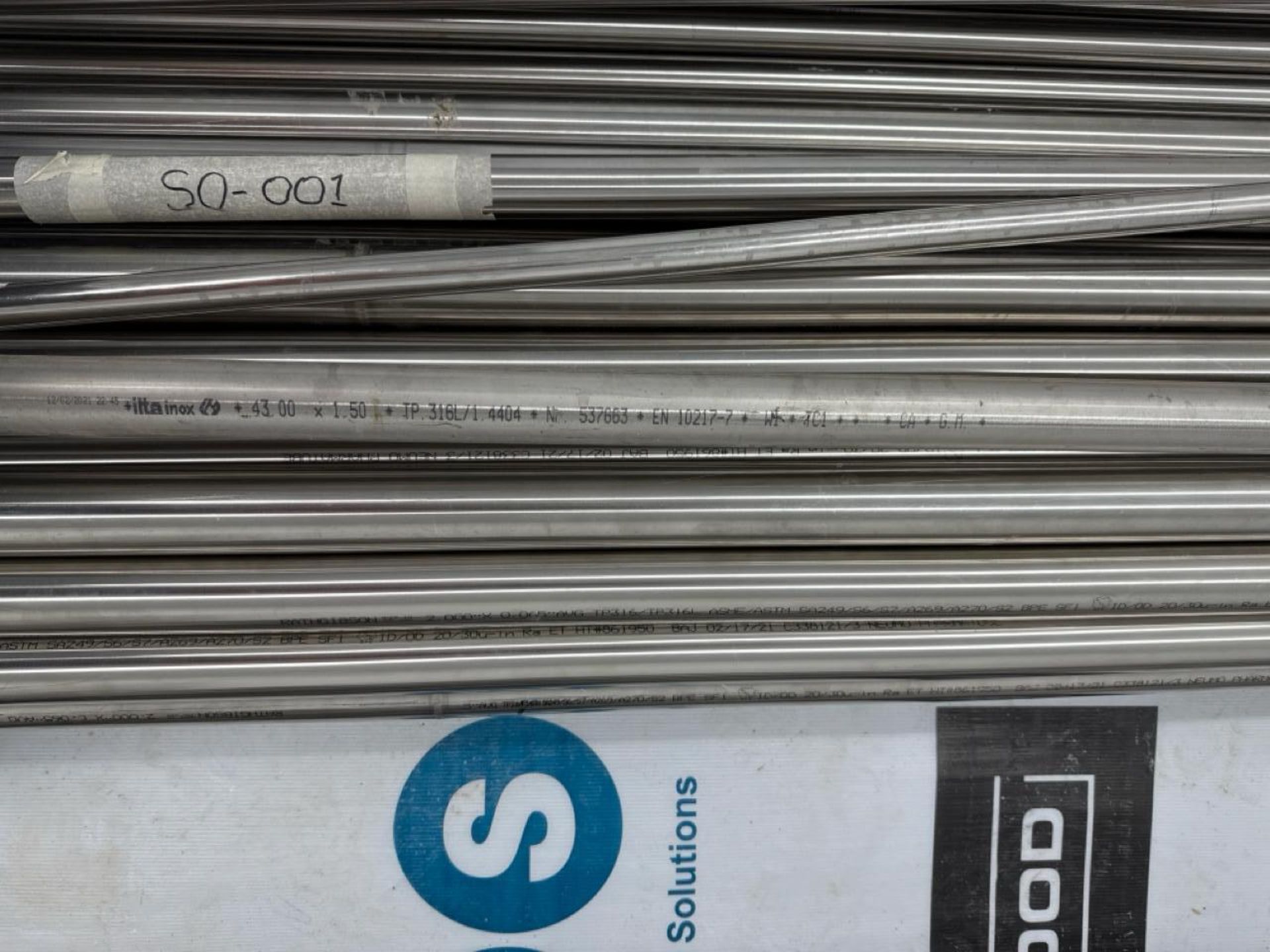 Pharmaceutical Grade Pipework Mostly 316L Stainless Steel Estimated at 5 Tonnes - Image 8 of 10