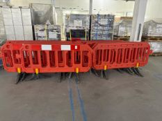 13 x Pedestrian Barriers