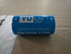 6 x Boxes Of Yu-Lite Lithium CR123A-1700 3 V lithium Primary (Non-Rechargeable) Battery's