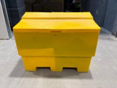 Yellow Grit Bin