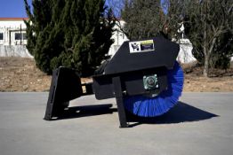 Unused 72 Inch Great Bear Rotary Skid Steer Broom, Brand New