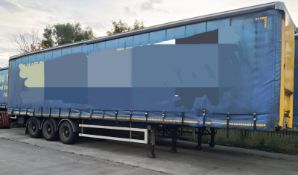 2012 SDC Tri Axle Trailer, 13.7m Long, Curtain Side Trailer