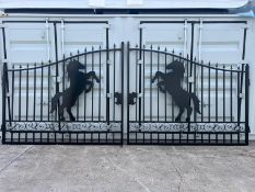 Unused 14ft Bi Parting Gates, Horse Design, Brand New