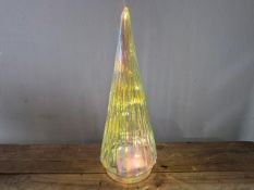 Set of 2 led holographic Christmas Tree Decorations
