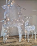 Set Of 3 led Reindeer family