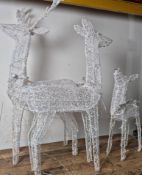 Set Of 3 led Reindeer family