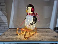 Penguin On sleigh LED Lights