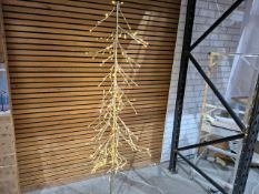 4ft Gold LED Alpine Twig Tree