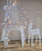 Set Of 3 led Reindeer family