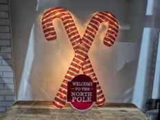 Candy Cane North Pole Pre Lit
