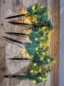 6pc Pre Lit Trees