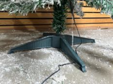 6FT Snowflocked Fiber Optic Christmas Tree
