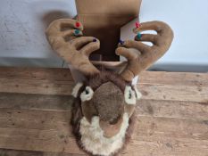 Singing Reindeer Head