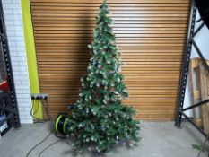 7FT Pre-Lit Frosted Christmas Tree